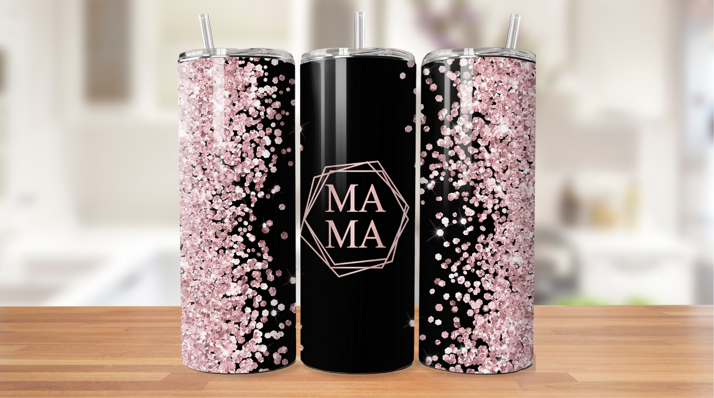 Black & Pink MaMa Tumbler