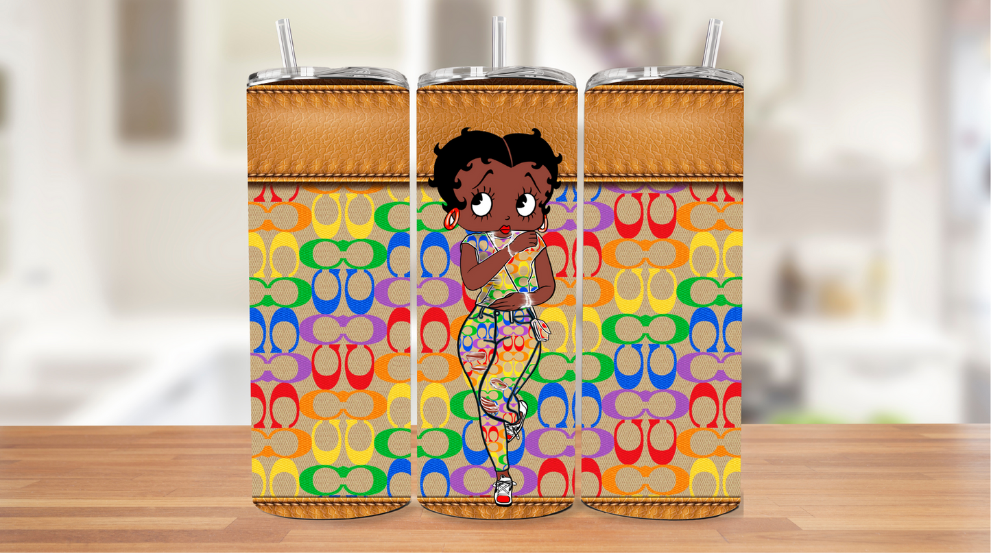 Colorful Betty Boop Fashion Tumbler