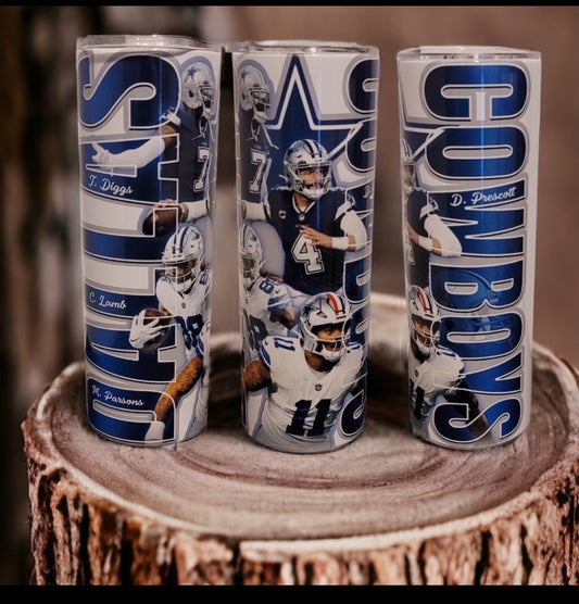 Cowboys themed Tumbler