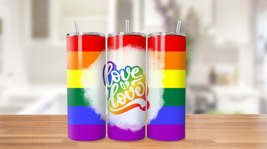 Love is Love Pride Month Tumbler